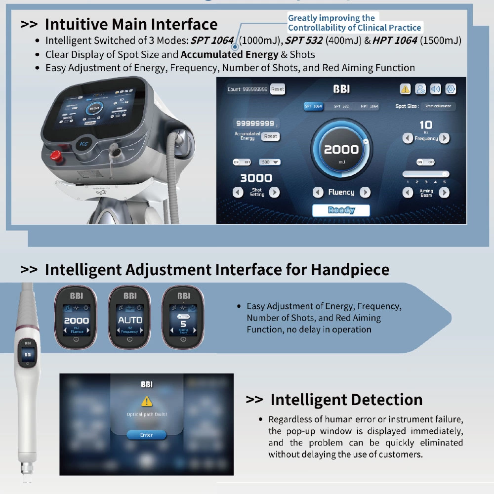 Q-Switched Nd: YAG Laser Beauty Machine